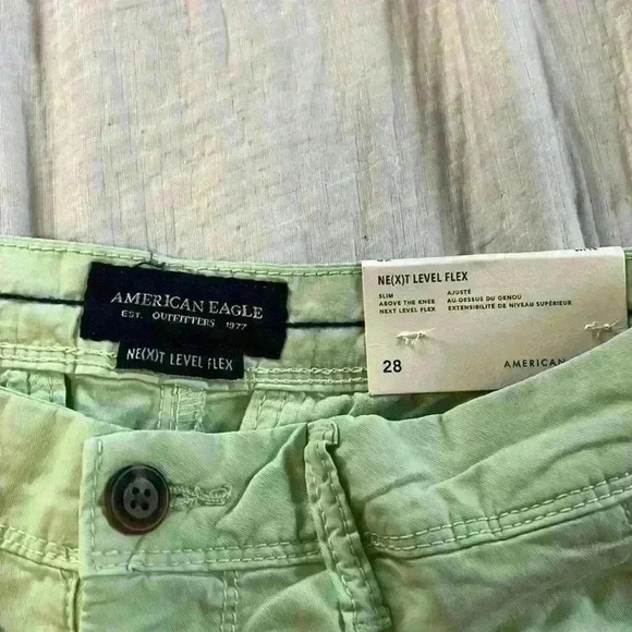Hollister Next Level Flex Khaki Green Shorts - Picture 2 of 4